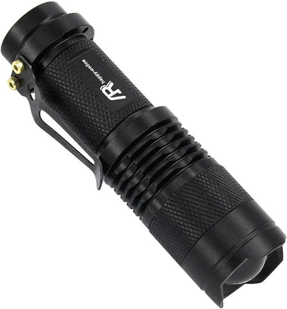 3 Pack Green Light Flashlight, Zoomable 3 Modes Mini Green LED Flashlight, Green Flashlight Torch for Hiking, Camping, Night Observation