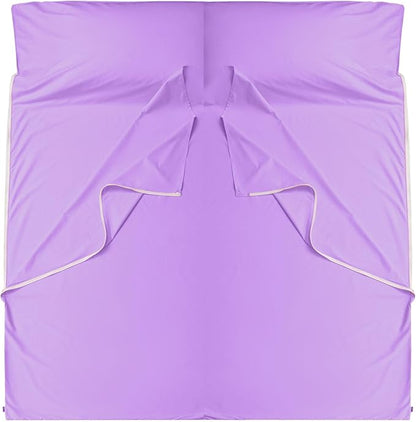 Brand - GANNAFEE Cotton Sleeping Bag Liner with Zipper - 100% Cotton Travel Sheet Sleep Sack Adult - Travel Sleeping Bag for Hotels Camping Hiking