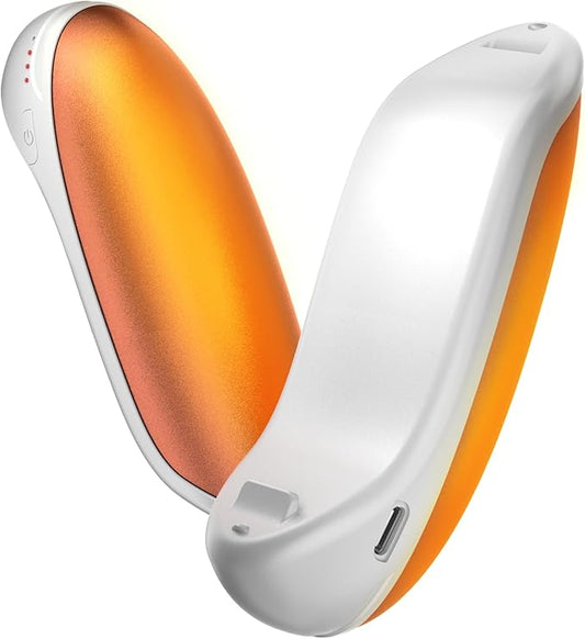 Hand Warmers Rechargeable, 2 Pack Electric Hand Warmer, 7200mAh Portable Reusable Hand Warmer, Pocket Size, 3S Fast Warming up for Heat Therapy, Prevent Chilblain, Outdoor Activity Hiking, Camping