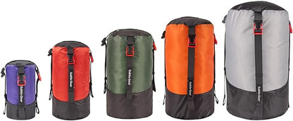Ultra-Light Compression Stuff Sack, 70D Nylon Sleeping Bag Stuff Sack 1L/5L/7L/17L/25L Compression Bag Space Saving Gear for Camping Hiking Backpacking