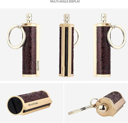 Permanent Match Keychain Lighter, Matchstick Flint Fire Starter for Outdoor Camping Emergency Survival Gear, Great Gift for Men Dad Husband