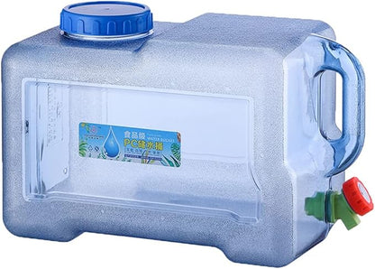 Water Storage Containers, Camping Water Container, Portable Water Tank with Faucet Camping Bucket with Tap Water Jug with Spigot BPA Free Emergency Water Storage for Outdoor Camping Hiking