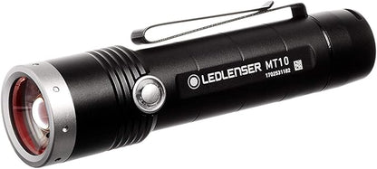 Ledlenser, MT10 Rechargeable Outdoor Flashlight, High Power LED, 1000 Lumens, Advanced Focus System for Home Use, Camping, Battery Charge Indicator