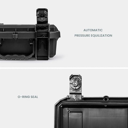 Seahorse 230 Heavy Duty Protective Dry Box Case with Foam - TSA Approved/Mil Spec / IP67 Waterproof/USA Made for Ammo First Aid Kits Microphones Motorcycles Bikes (with Foam)