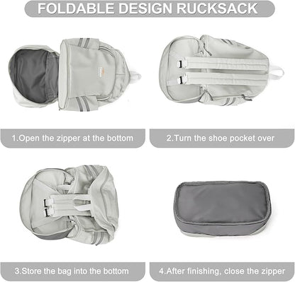 coofay Small Gym Backpack For Women Waterproof Backpack With Shoe Compartment Lightweight Travel Backpack Workout Sports Backpack Small Gym Bag