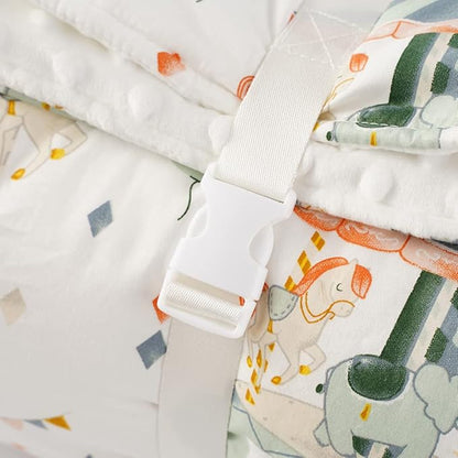 Bunnikins & Clover Toddler Nap Mat with Removable Pillow, Nap Mats for Preschool, Easy Clean Toddler Nap Pad for Kindergarten, Kids Sleeping Bag for Travel Camping