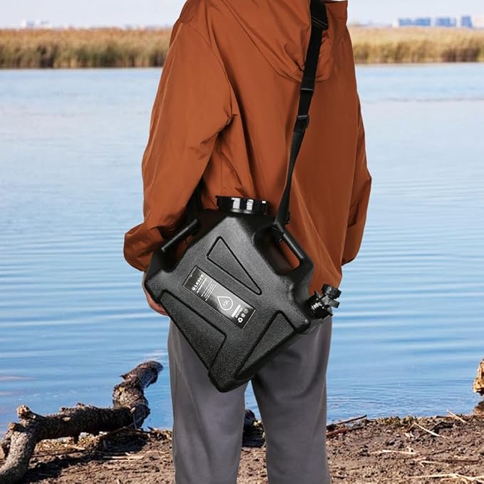 Water Container with Spigot - 2.6Gallon/3.2Gallon Water Jug Portable Camping Water Tank BPA Free - Emergency Water Storage for Camp Outdoor Hiking