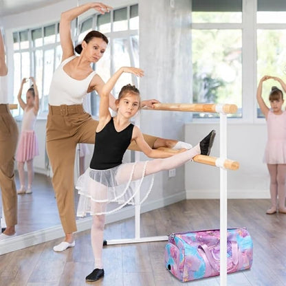 Dance Bag for Girls Gym Bag Sports Duffle Bag with Shoes Compartment Wet Pocket Weekender Overnight Bag for Girls Women Teens Travel Duffle Bag Water Resistant