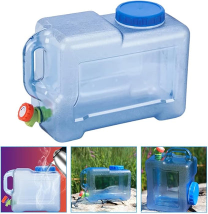 Veemoon Fishing Accessories 2PCS Camping Water Container - 2 Gallon Portable Water Storage Camp Water Jug with Spigot, for Outdoor Camping Picnic Emergency Water Storage Camping Accessories