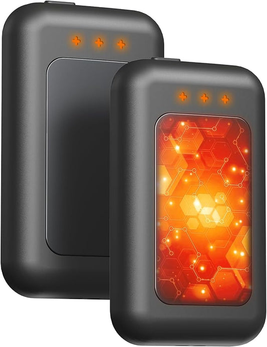 Hand Warmers Rechargeable, 2 Pack 6400mAh Electric Hand Warmer, 16 Hours Lasting, Great for Outdoors, Camping, Gifts for Men Women
