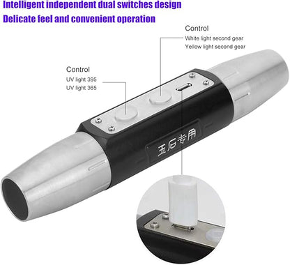 Jade Appraisal Flashlight, DX4 USB Rechargeable Jade Appraisal Light Detector Lamp 4 Lights Expert Jade UV Torch for Jewelry Appraisal , Currency Checking