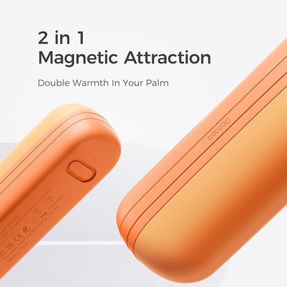 OCOOPA Hand Warmers Rechargeable 2 Pack, Electric Magnetic Handwarmers 5200mAh, Portable Pocket Heater, UL Certified, USB-C, Tech Gifts for Camping, Raynauds, Father‘s Day Gifts, UT2S Mini