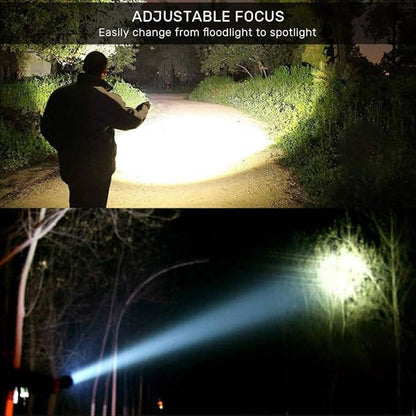 LED Tactical Flashlight, Magnetic Flashlight, 2000 Lumens Super Bright Flash Light with COB Work Light, Waterproof, 4 Modes, Pocket LED Flashlights for Outdoor Camping Emergency