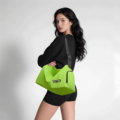 Small Gym Bag for Women Sports Duffel Bag with Shoes Compartment, Waterproof Travel Duffel Bag Carry on Bag Overnight Bag Weekender Bags for Workout Swimming Yoga Dance