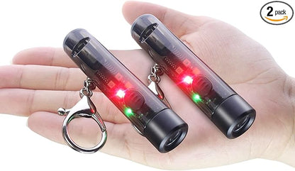 BORUIT S1 Pen Light USB C Rechargeable Keychain EDC Flashlight 80 Lumens Super Bright Pocket Mini Flashlight with 5 Light Modes for Camping Work and Emergencies (2PCS Grey)
