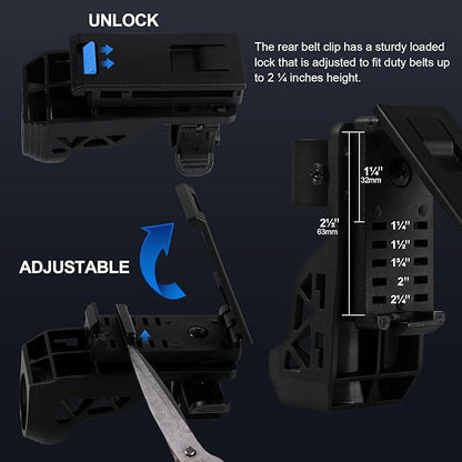 Tactical Flashlight 1200 High Lumen Duty Belt Flashlight for Law Enforcement, Premium Police Flashlight with Holster for Duty Belt,led Flashlight Small -Sentinel-X1
