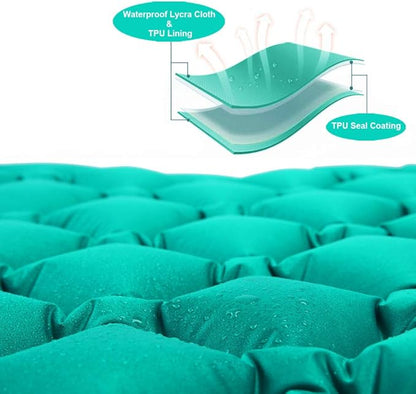 Star Smart Sleeping Pad for Camping Inflatable Backpacking Pad with Pillow, Ultralight Durable Camping Mattress,Hiking Air Mat,Camp Sleep Pad for Hiking Traveling & Outdoor Activities