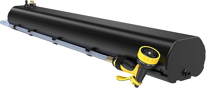 8 Gallon Pressurized Water Tank Camping Shower Road Shower Compatible for Off-Road Vehicles Pick-ups Trucks SUV Water Storage and Outdoors Activities