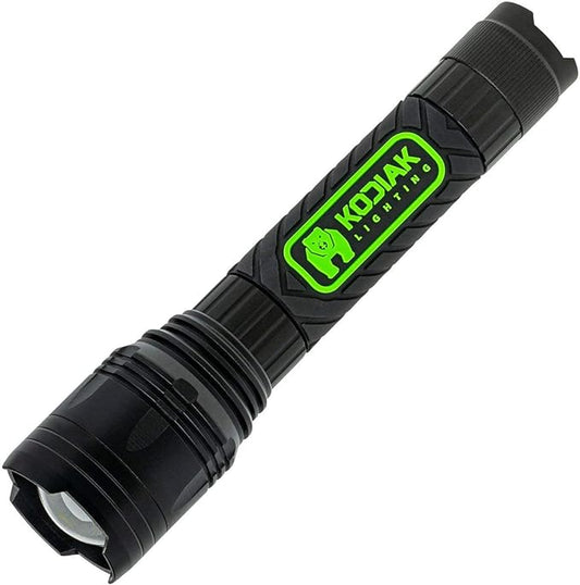 KODIAK Tactical Flashlight | Compact and Portable LED Flashlight 3500 Lumens | Durable and Rubber Coated Flash Light and Work Light Perfect for Camping, Hiking and Gifts for Men