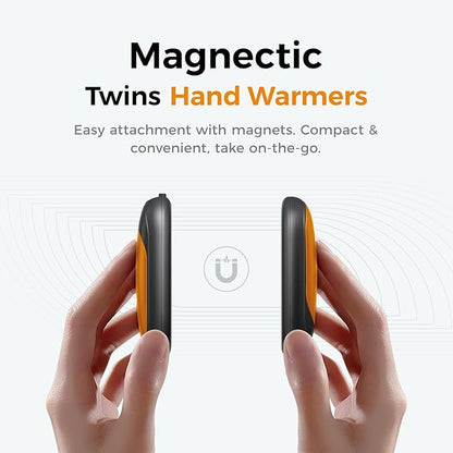 OCOOPA 2in1 Magnetic Rechargeable Hand Warmers, Electric Pocket-Sized Handwarmers, Light Sleek Stylish, UL Certified, 3 Heat Settings, Electronic Gifts for Men, Women Purse Must Haves, UT3 Lite