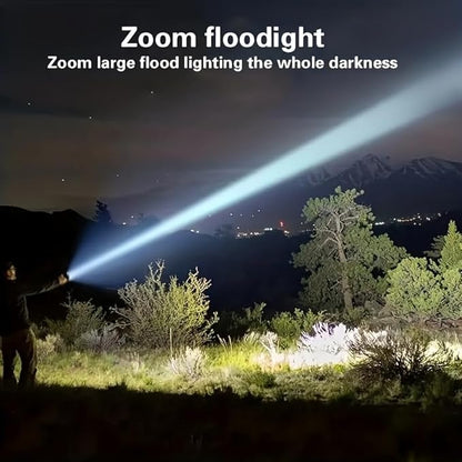 2 Pack Rechargeable Flashlights High Lumens, Super Bright LED Flashlight with 7 Lighting Modes, Waterproof Powerful Handheld Flash Light for Home, Outdoor, Camping, Emergency