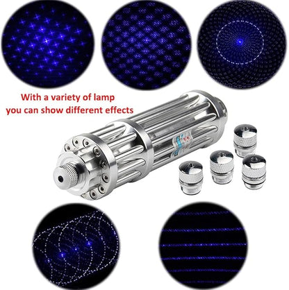High Power Iaser P0lNTER, Long Range Tactical 1500m Flashlight, Adjustable Focus, with Battery Rechargeable/Aluminum/Rechargeable for Camping Gear/Hiking/Defense/Handheld