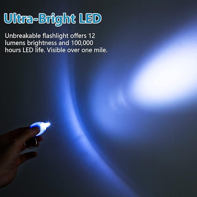 70 Pcs Mini Keychain LED Flashlight Mini Keychain Flashlight Badge Lights for Nurses Key Ring Light Torch Light Lamp with White Beam Shell for Camping Outdoor Equipment, 7 Colors