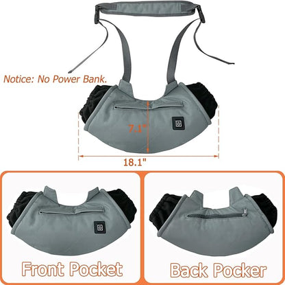 Heated Hand Muff, Electric Heating Hand Warmer Pouch, Suitable for Outdoor Hunting, Sports, Photography, Golf, Hike, Football, Snow Camping in Cold Winter Keep Warmth