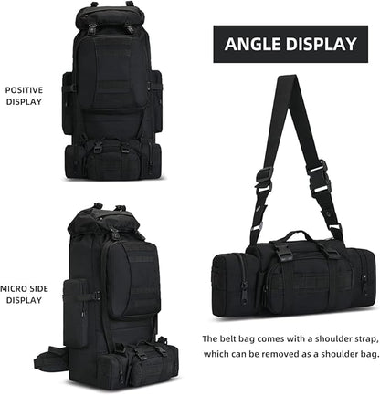 100L Camping Hiking Backpack Molle Rucksack Military Camping Backpacking Daypack