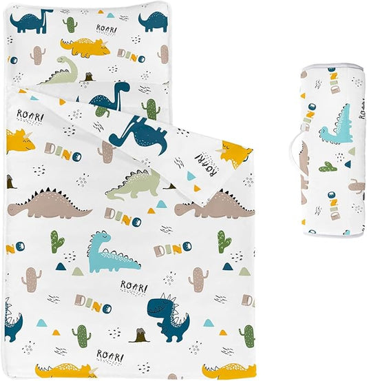 Space Nap Mat - Space Ship Galaxy Sleeping Bag with Removable Pillow - Daycare and Sleepovers Preschool Kindergarten Bedding Set for Kids Toddler Boys Girls