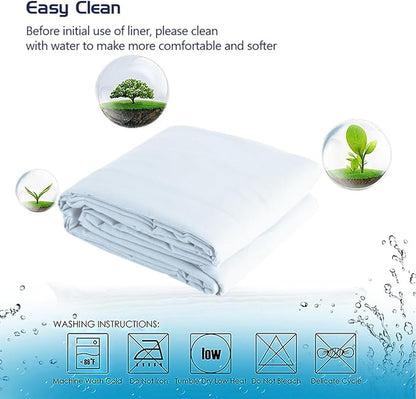 Sleeping Bag Liner Camping Travel Sheet Lightweight Hotel Sheet Compact Sleep Bag Camping Youth Hostels