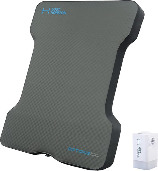 LOSTHORIZON Truck Bed Camping Air Mattress with Foam, Self Inflating Sleeping Pad for Full Size 6-6.5FT with Air Pump, 4.5" Thick