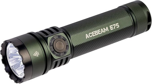 ACEBEAM E75 3000 High Lumens Flashlight with Magnetic Base, Super Bright LED Flashlight Rechargeable, IPX8 Water-Resistant Tactical EDC Flash Light, 26 Days Super Long Lasting for Camping,Everyday Use