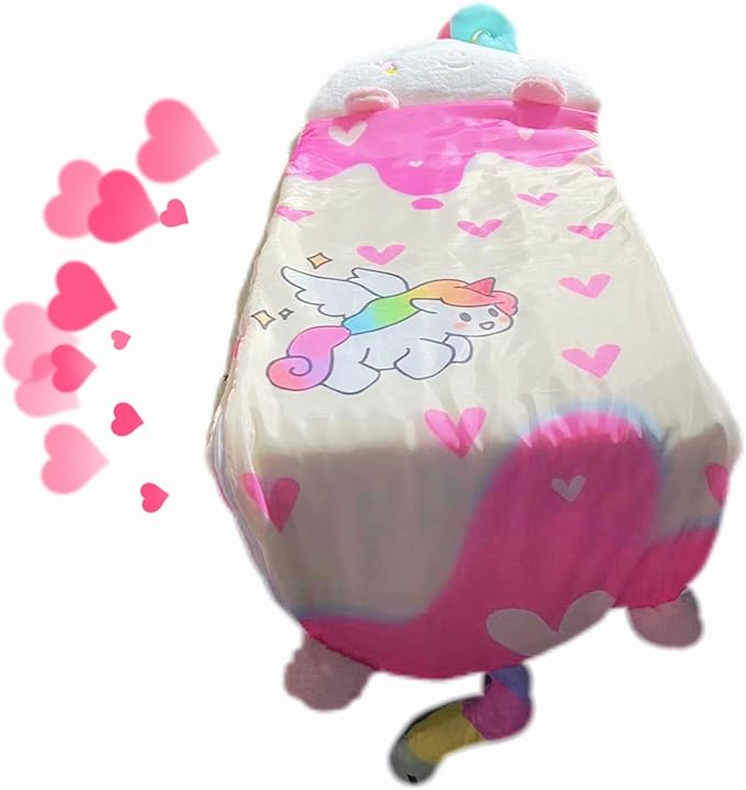 Happy Kids Sleeping Bag, Animal Bags, Sleepy Sack, Comfy, Cozy, Compact, Sleeping Bag with Pillow, Soft Pillow, Nap Mat, Wram Plush with Cotton, Slumber Bag