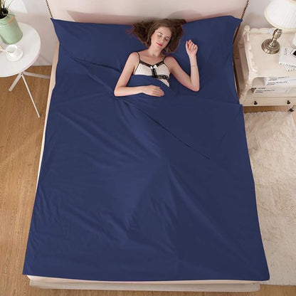 Sleeping Bag Liner Camping Sheets Travel Sheets for Hotel Lightweight Hotel Sheet Compact Sleep Bag Sack Breathable Travel Sleeping Bag for Hotels Camping Youth Picnic Adult Compact Sacks