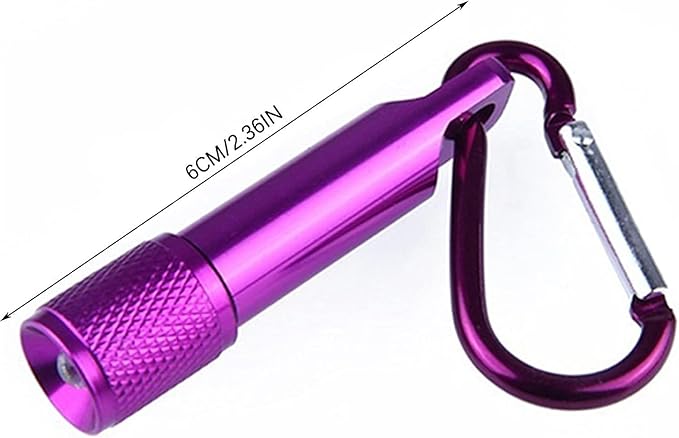 Purple Mini Bright Key Ring Portable Pocket Torch,Keychain LED Flashlight, for EDC, Night Reading, Camping, Power Outage, Emergency，Flashlights，Handheld Flashlights