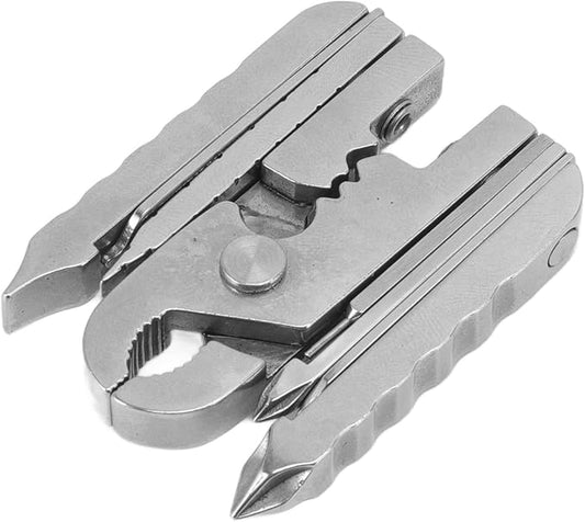 15 in 1 Multi Tool, Stainless Steel Multifunction EDC Folding Utility Pocket Tool Outdoor Pliers Screwdriver Tool Combination
