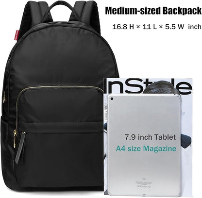 HawLander Lightweight School Backpack for Women or Teen Girls, Mid-Volume 20.0L