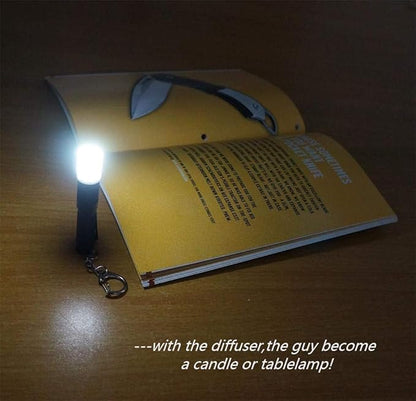 Mini Keychain Flashlight AAA Small Bright 150 Lumens 3 Modes,Waterproof Multipurpose Caplight Camplight Tablelight Necklace Light for EDC,Reading,Walk, Emergency,Parents Kids Gift(Purple for Love)