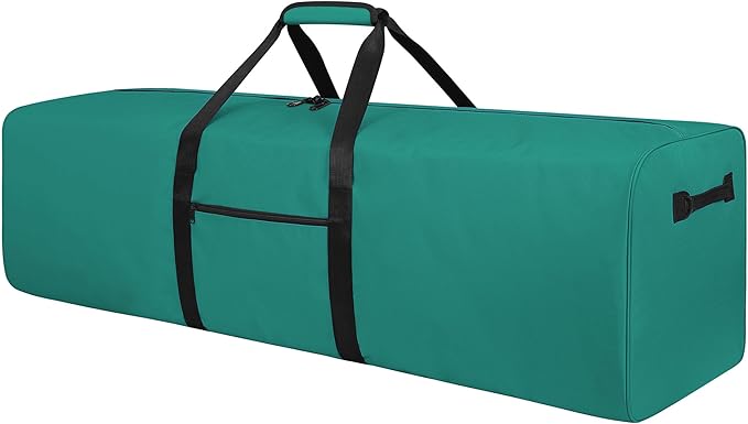 48 Inch Travel Duffle Bag Extra Large Sport Equipment Duffel Bags with 2-way Lockable Zippers (Green)