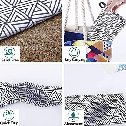 Alpaca Cactus Oversized Microfiber Pool Sandproof Camping Towel - 72"x36" Quick Fast Dry Sand Free Proof Extra Large Big Outdoor Travel Rack Swim Micro Fiber Blanket Yoga Mat Personalized Women Men