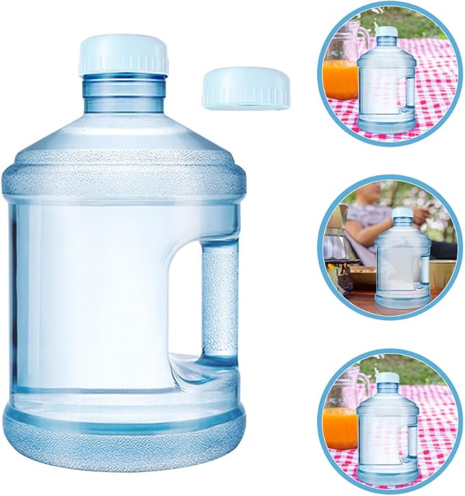 Kisangel 1Set Pure Bucket Water Jug 0.79Gallon Water Bottle Camping Kettle Bucket Empty Water Jug Portable Water Canteen for Travel Camping