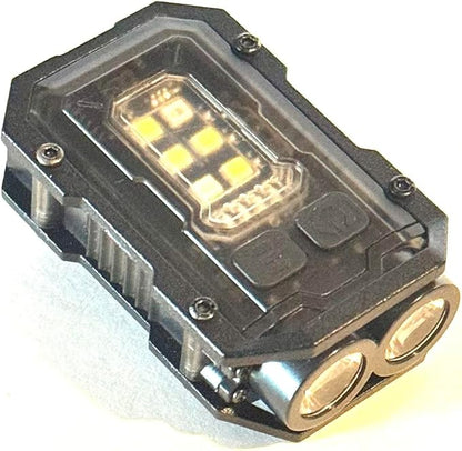 O' Brothers Outdoors Emergency Survival Small EDC Portable Keychain Flashlight LED for Sports Camping Hiking Fishing, Black, mw-s9037