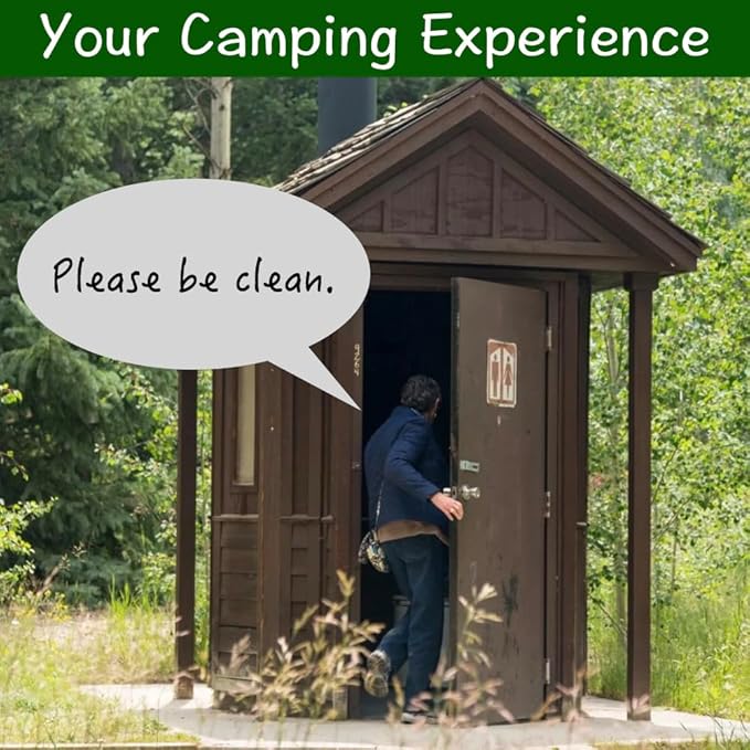 Extra Large Plus Size Big and Tall Portable Toilet, Ideal as Porta Potty for Adults, Camp Toilet, Travel Potty for Car, Trucker or Boat. Poo Gel and Bags Included. Green