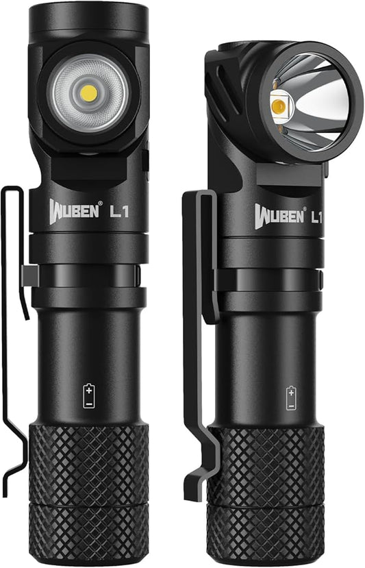 WUBEN L1 Flashlight Rechargeable Led Flashlights High Lumens 2000 Lumen Battery Powered, Super Bright Tactical Multifunctional IP68 Waterproof Powerful Handheld Flash Light for Emergencies Camping