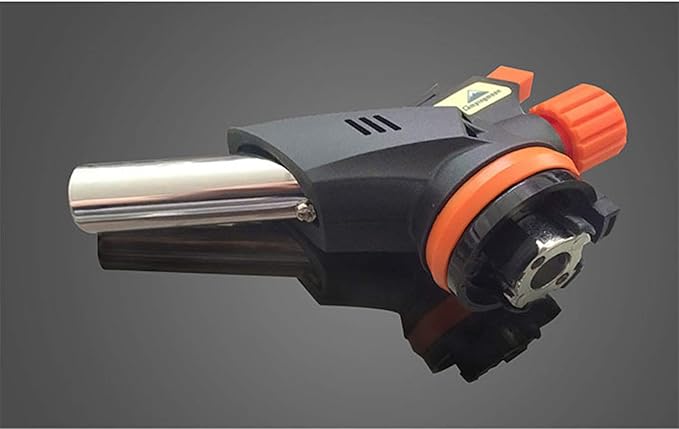 CAMPINGMOON Flame Adjustable Cooking Torch (Butane Gas Fuel Not Included) for Camping BBQ Barbecue MT-2915-BK