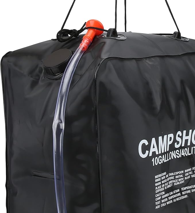40L Water Bag Solar Heated, Solar Heating 40L Solar Shower Bag for Camping for Outdoor