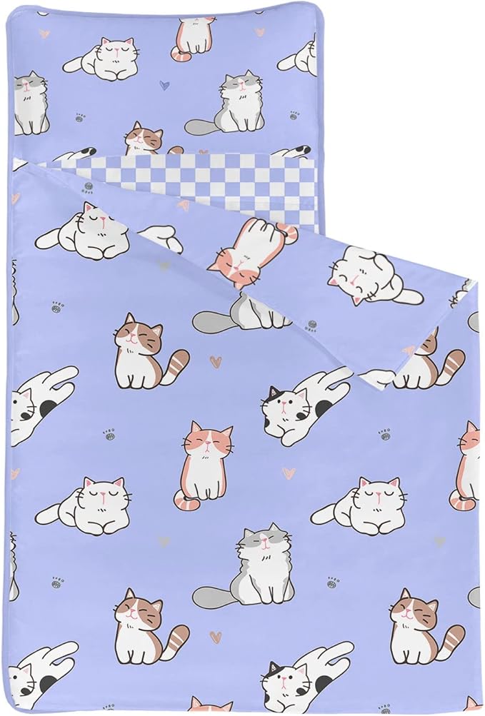 Space Nap Mat - Space Ship Galaxy Sleeping Bag with Removable Pillow - Daycare and Sleepovers Preschool Kindergarten Bedding Set for Kids Toddler Boys Girls