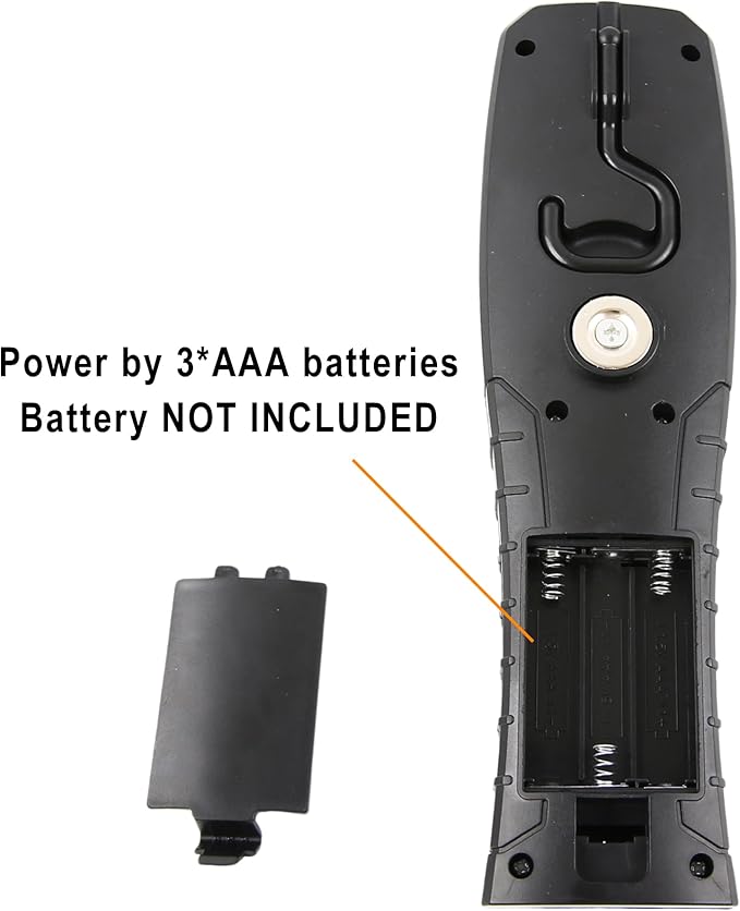 LED Magnetic Battery Work Light,Portable 2 Modes COB Trouble Lamp with Hook for Mechanic,Emergency,Camping,Home,BBQ,Grill(Battery NOT Included)