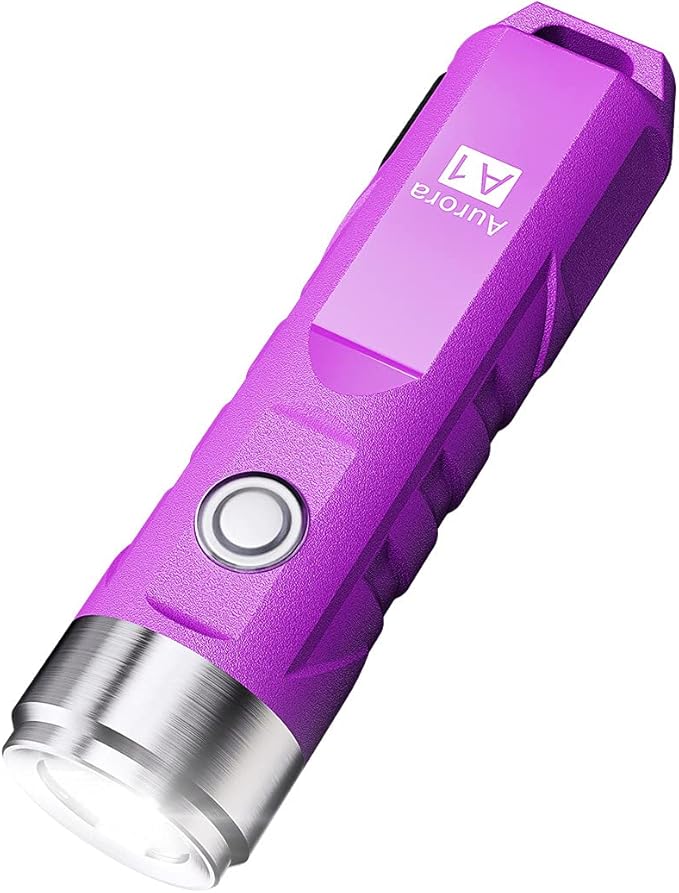 RovyVon Aurora A1 G3 Rechargeable Keychain Flashlights USB C, 650lumens Bright Mini EDC Flashlight IPx6 Multi Functions Small Pocket Flashlight, Outdoor Camping Essentials EDC Gear for Men Women